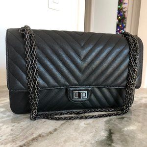Chanel Reissue 226 So Black Caviar